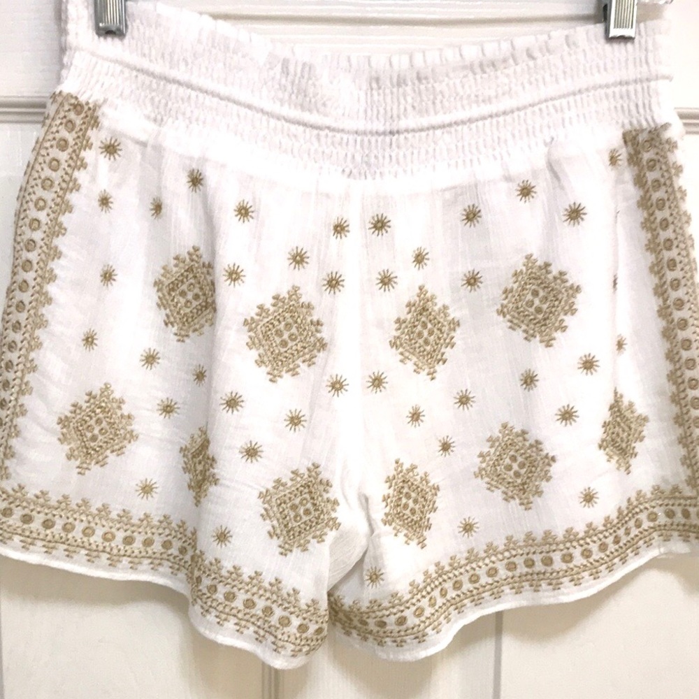 J. Crew Gold Embroidered Shorts - Picture 7 of 15